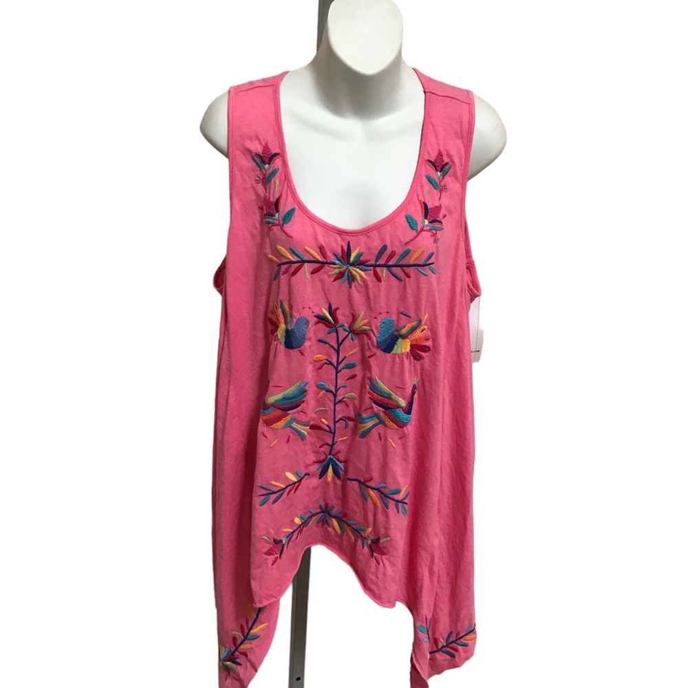 Johnny Was Pink Handkerchief Tank NWT!